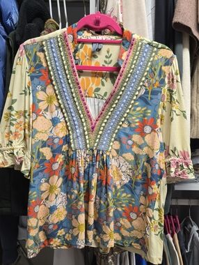 Anthropologie x Bl^nk London Stephanie Floral Top